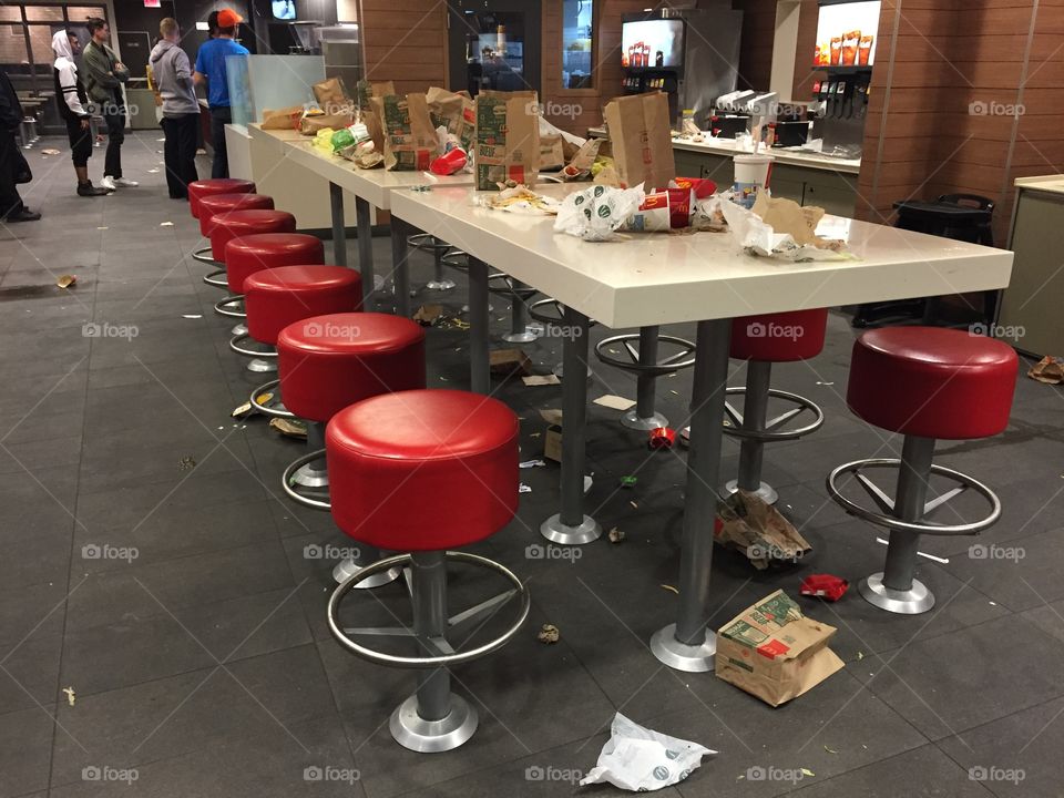 Chaos at late night McDonald's 