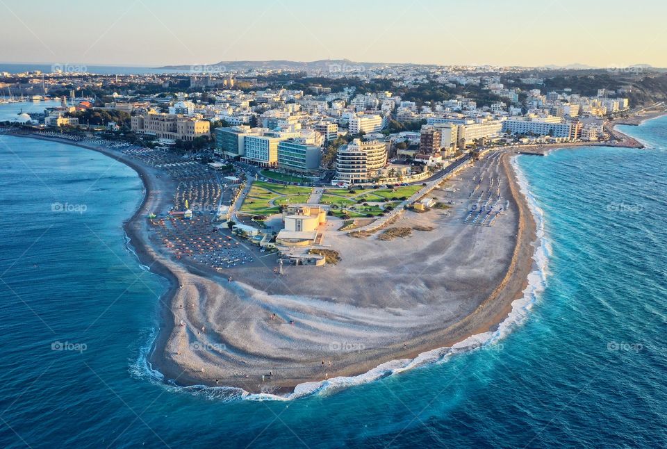 Aerial view of Rhodes 
