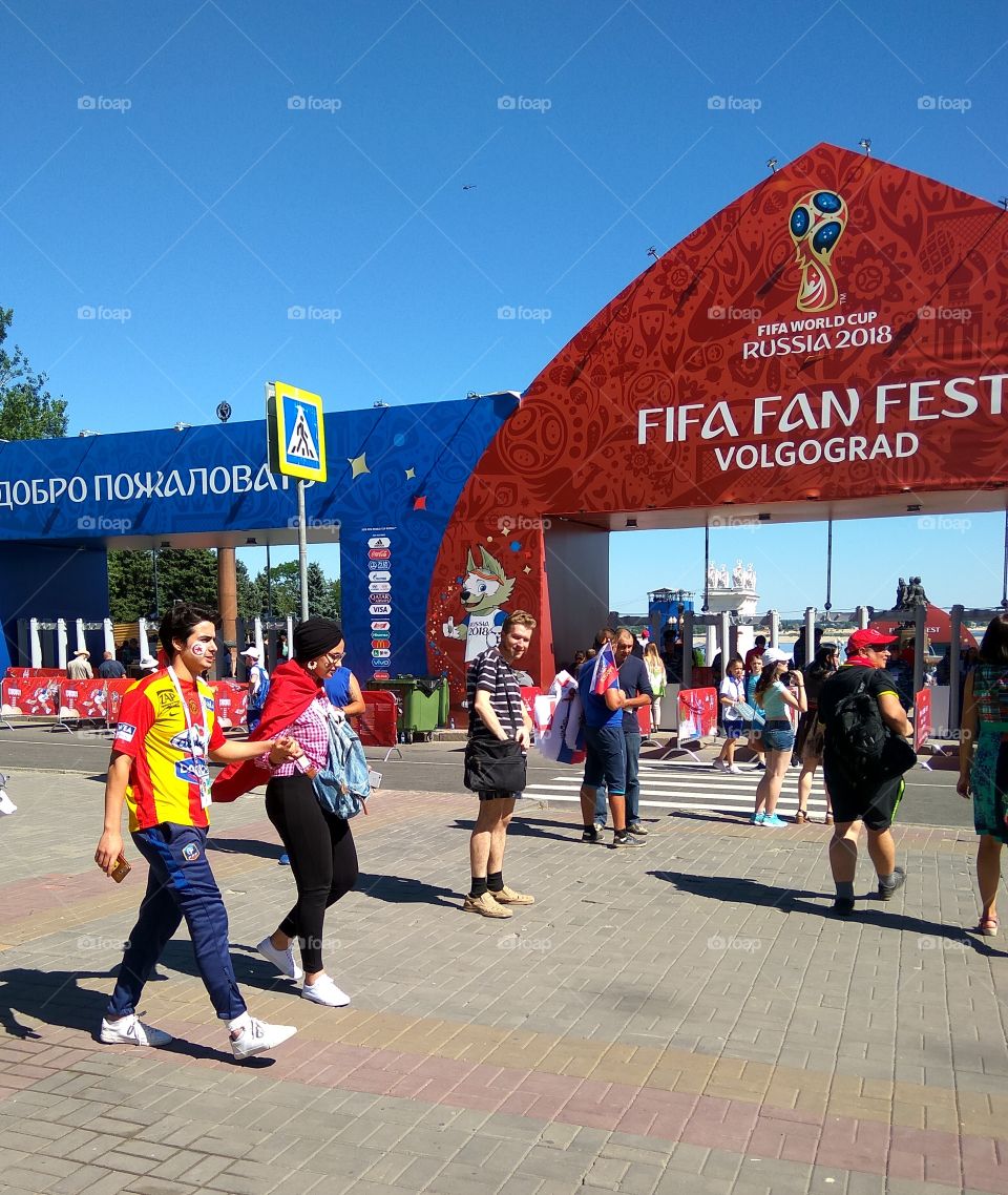 Soccer fans. Football fans.