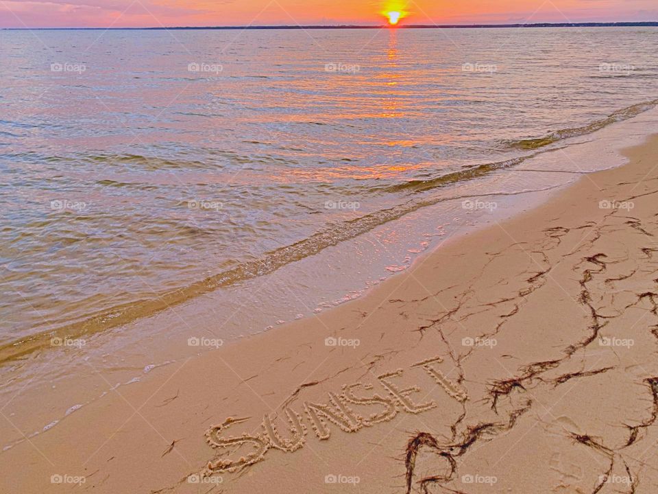Magic Sunrises and sunsets - Sunset in the sand - Sunset symbolizes the completion of a day. The awesome beauty of the setting sun is also symbolic of the beauty and mystery of life itself.