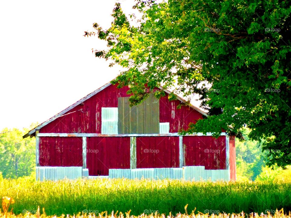 Red old barn