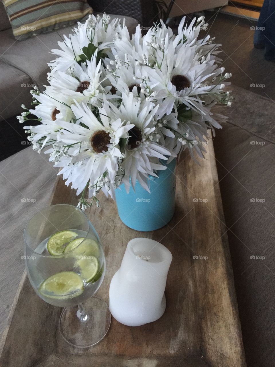 Relaxation consists of lime flavoured water for refreshment, and ambience in a tranquil environment