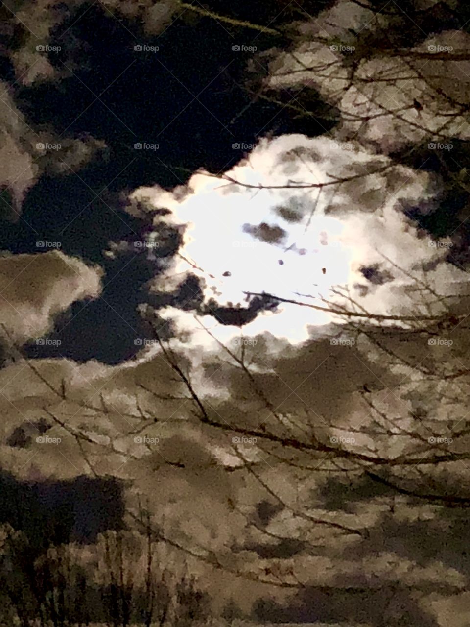A face in the clouds