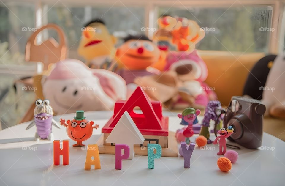 Lots of joy and toys to think of childhood