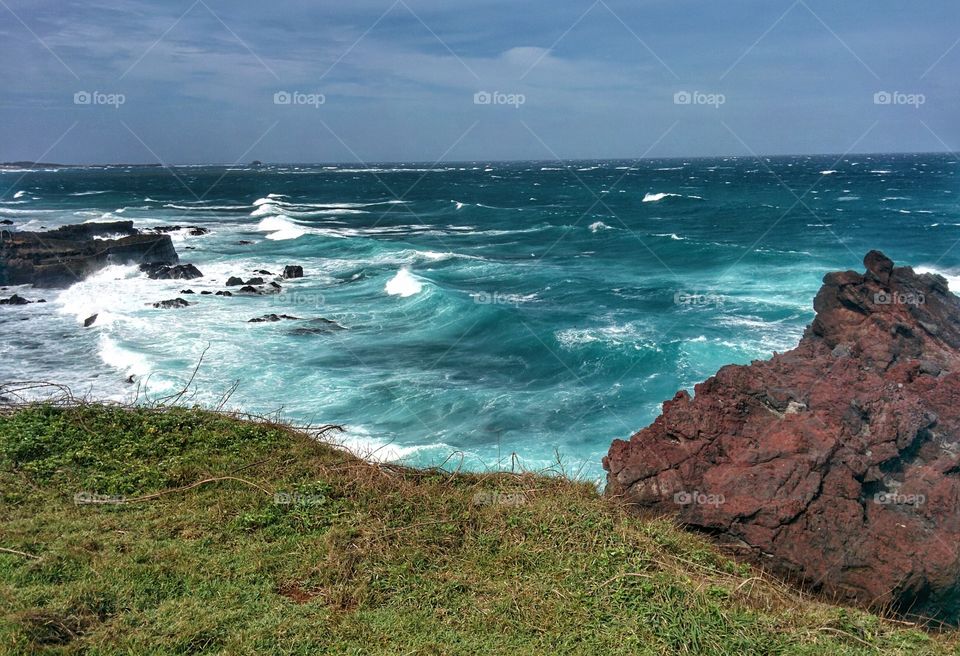 Vietnamese Island cliffs