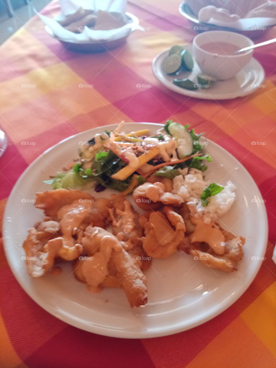 Sea food in Puebla