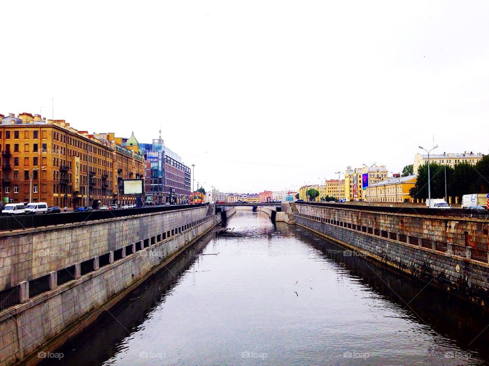 Canal in Saint Petersburg 