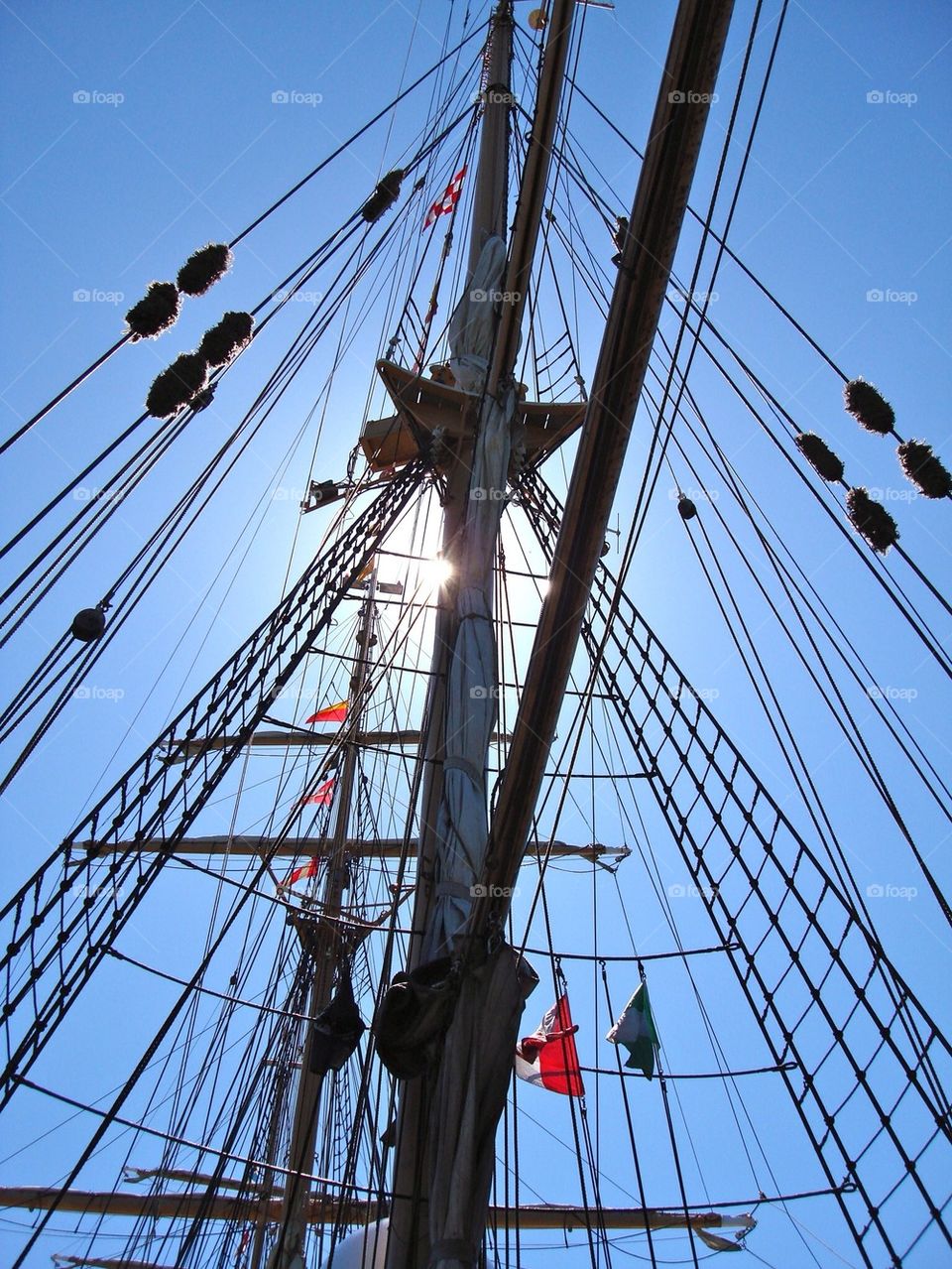 Tall ship masts