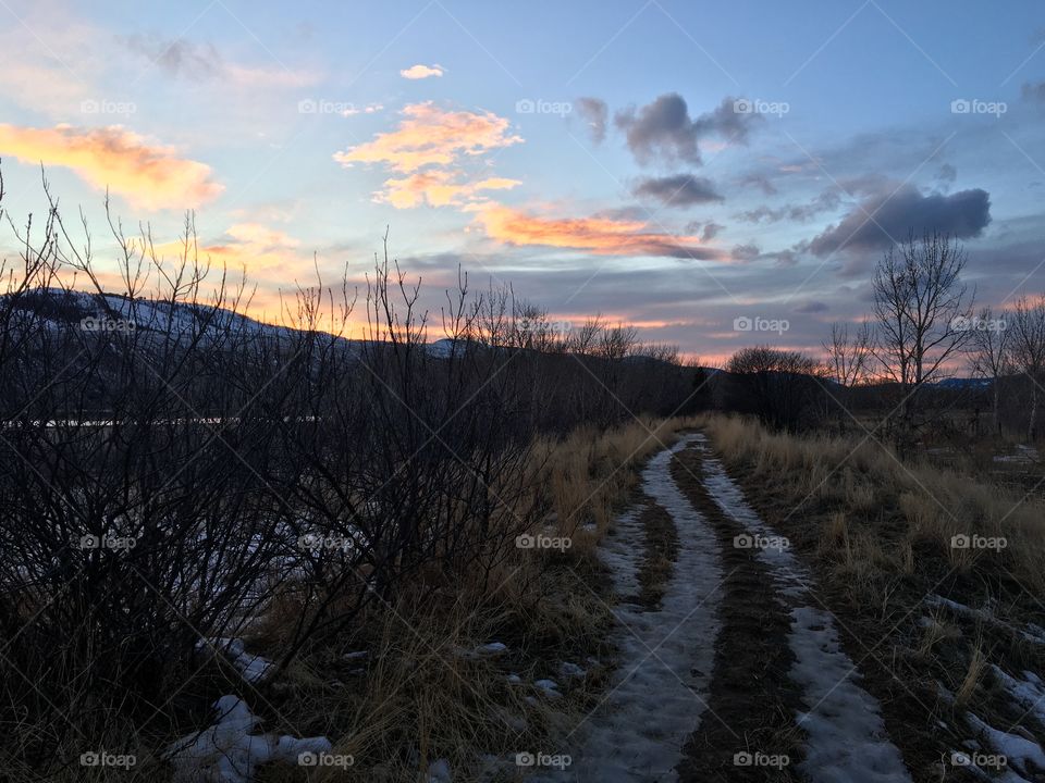 Trail sunset 