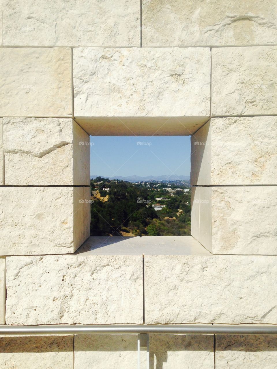 Hole in the Wall. Square view of Los Angeles 
