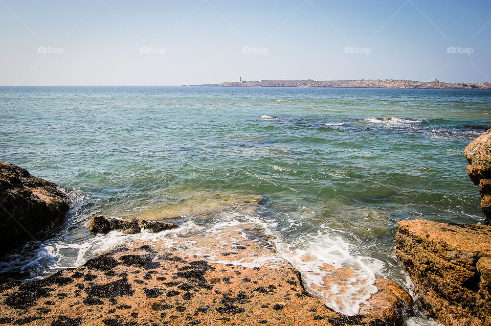 Island of Mogador and rocks