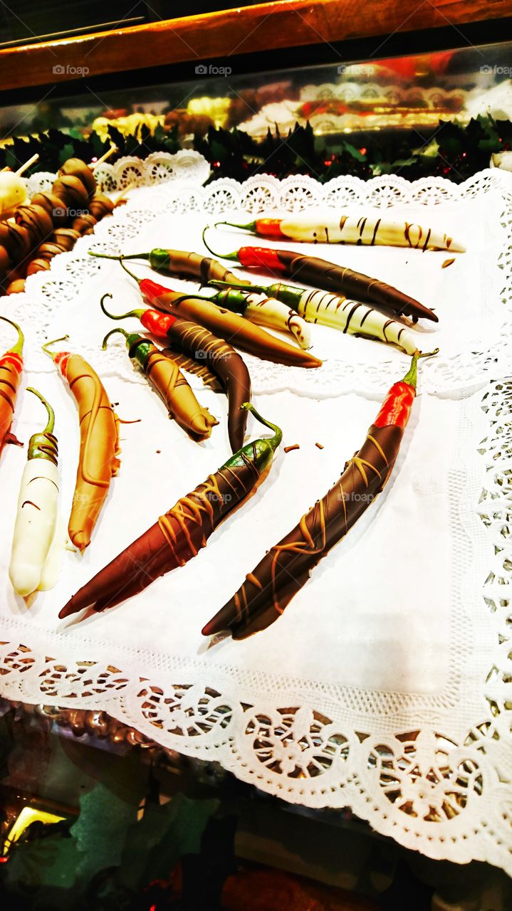 Chocolate coated chilli's