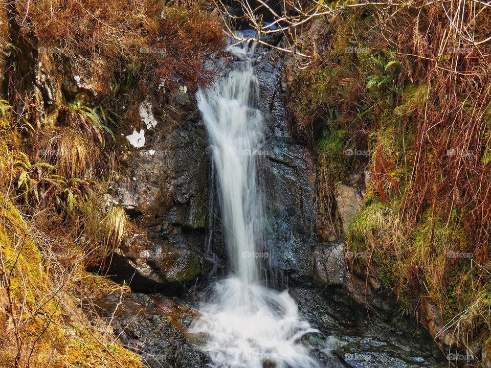 Beautiful spring waterfall