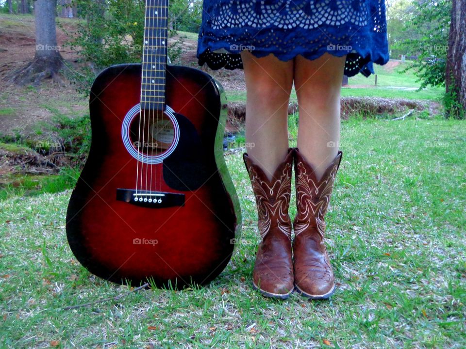 boots and guitar