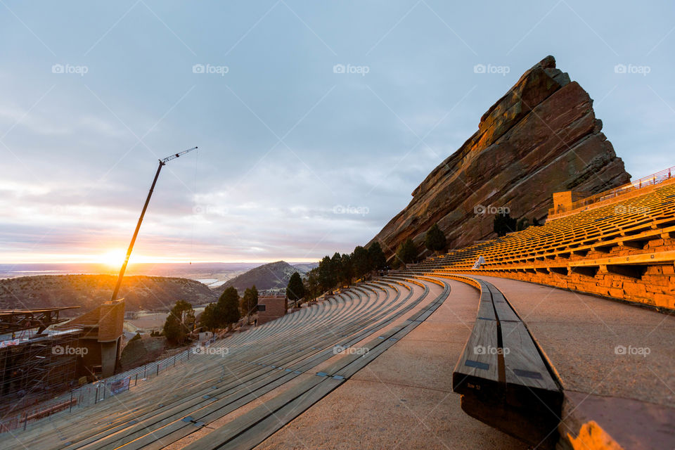 Sunrise at red rocks 