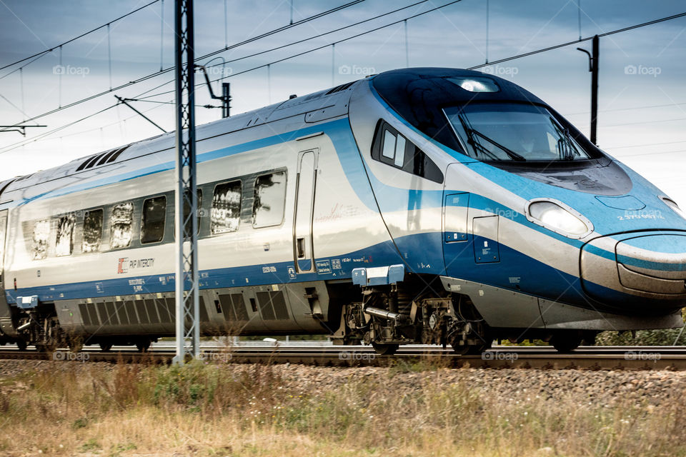 Speed train pendolino