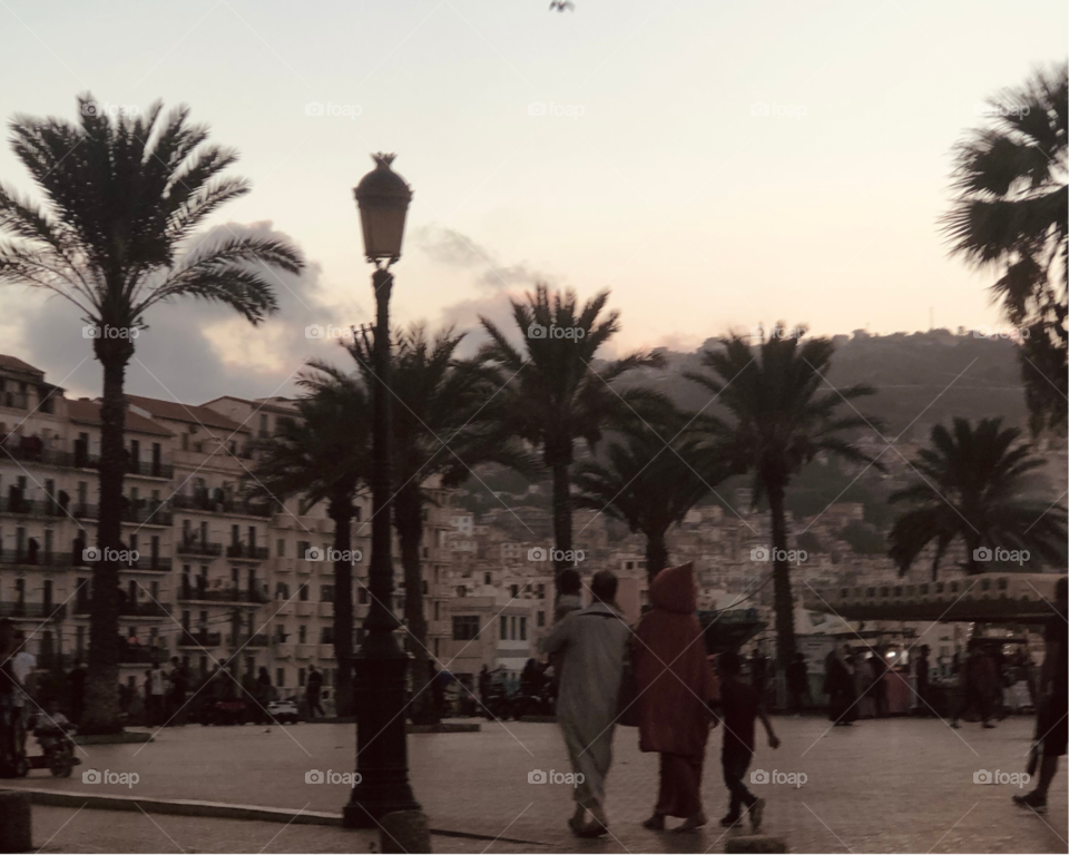 Family walking together 