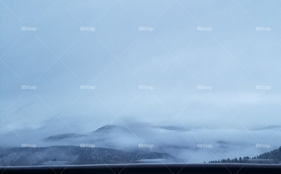 Sky, Nature, Landscape, Fog, Winter