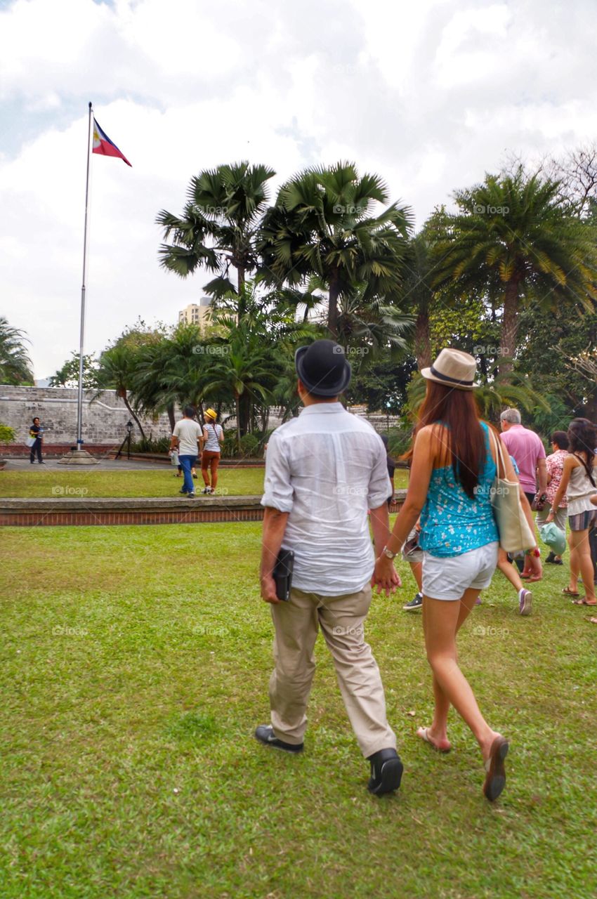 Spending with loved ones in the park 