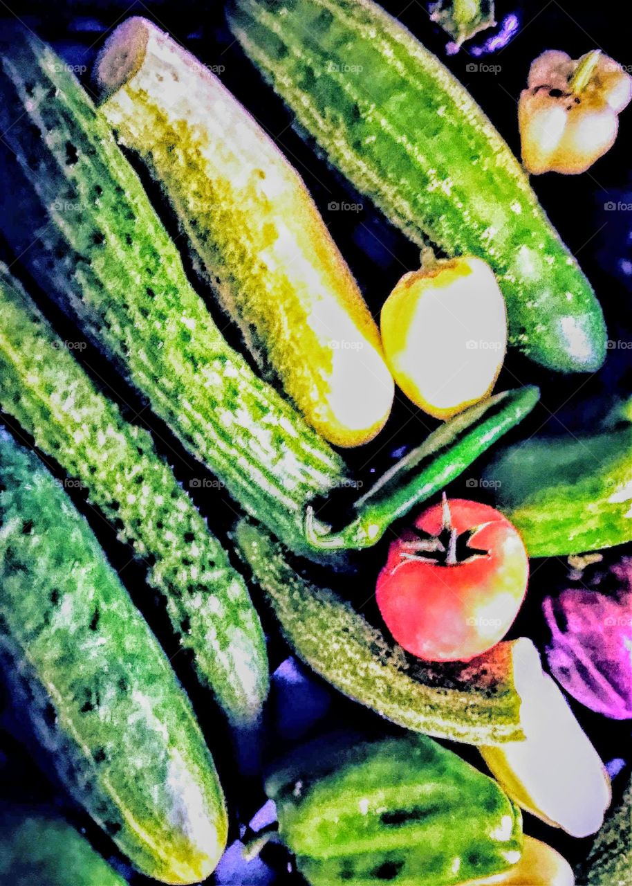 All my organic veggie tray