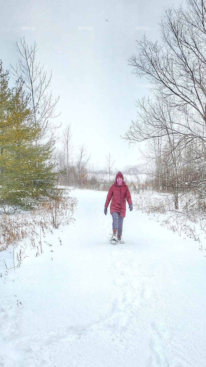 snow shoe alone