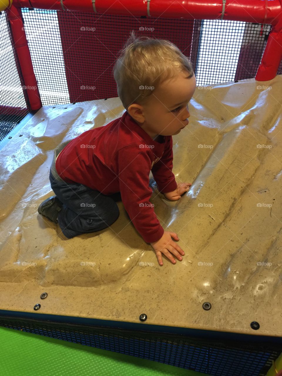 Baby Rock Climbing