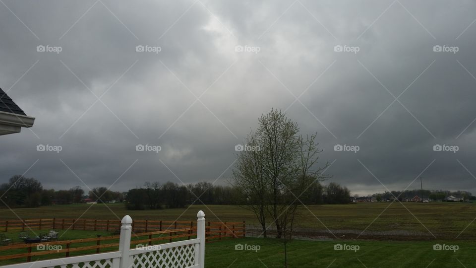 cloudy day. storms rolling in 