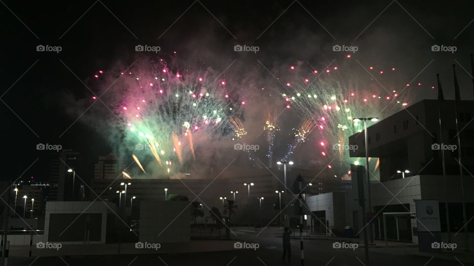 Fire works at United Arab emirates