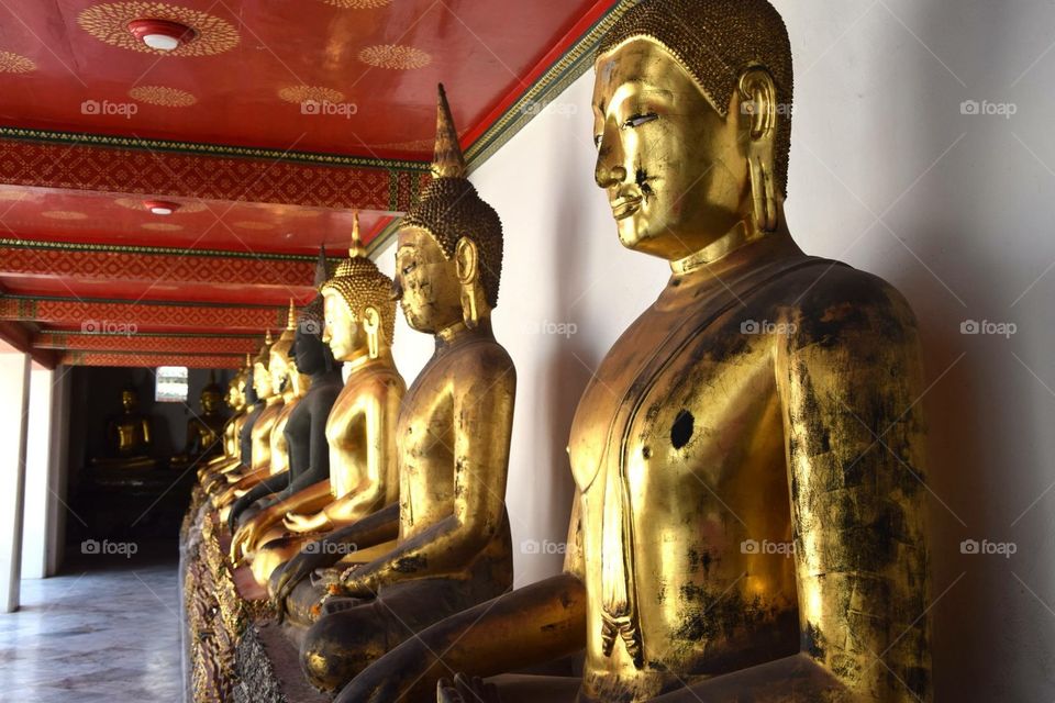 Beautiful Buddha shot in Wat Pho in Bangkok Thailand with my Nikon 