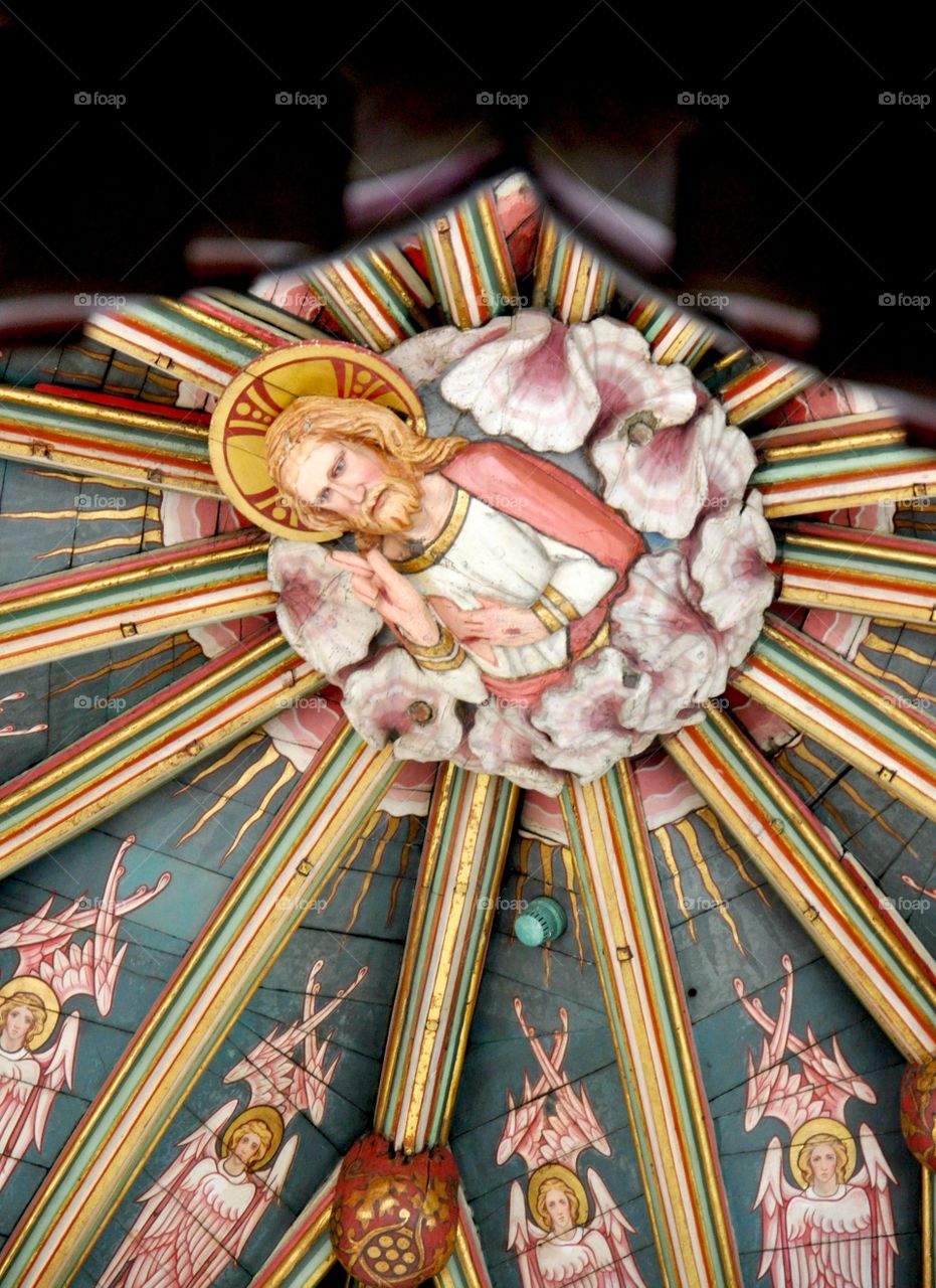 Beautiful roof of cathedral in Ely 