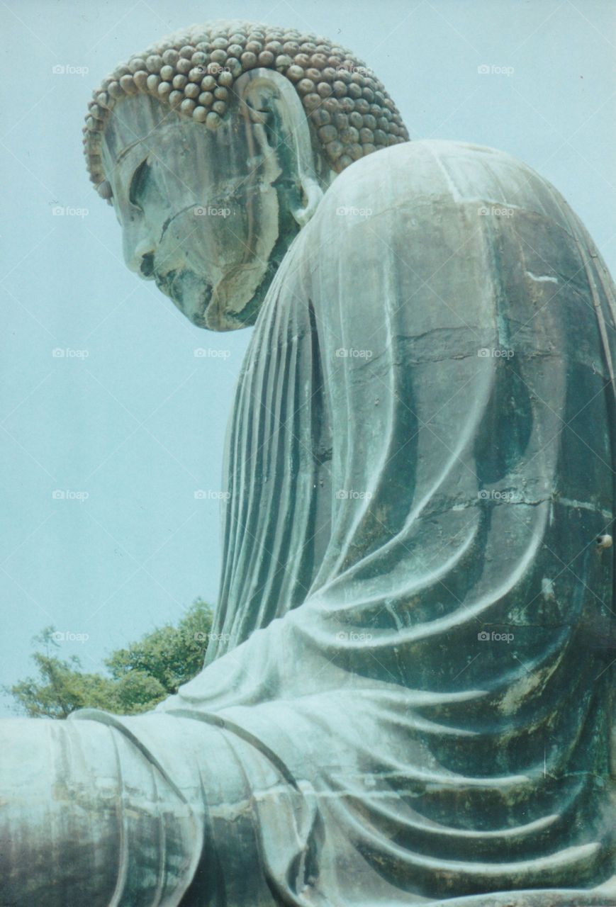 Buddha statue (in Japan) profile