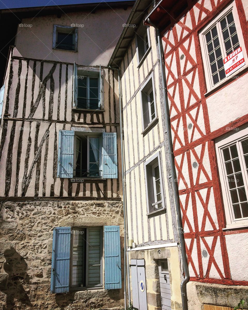 The architecture in Limoges, France 