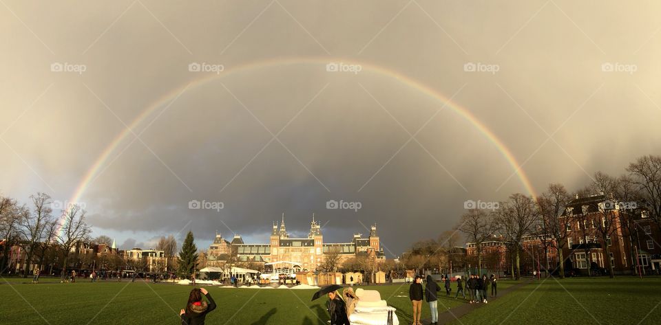 Rainbow over Rijkamuaeum