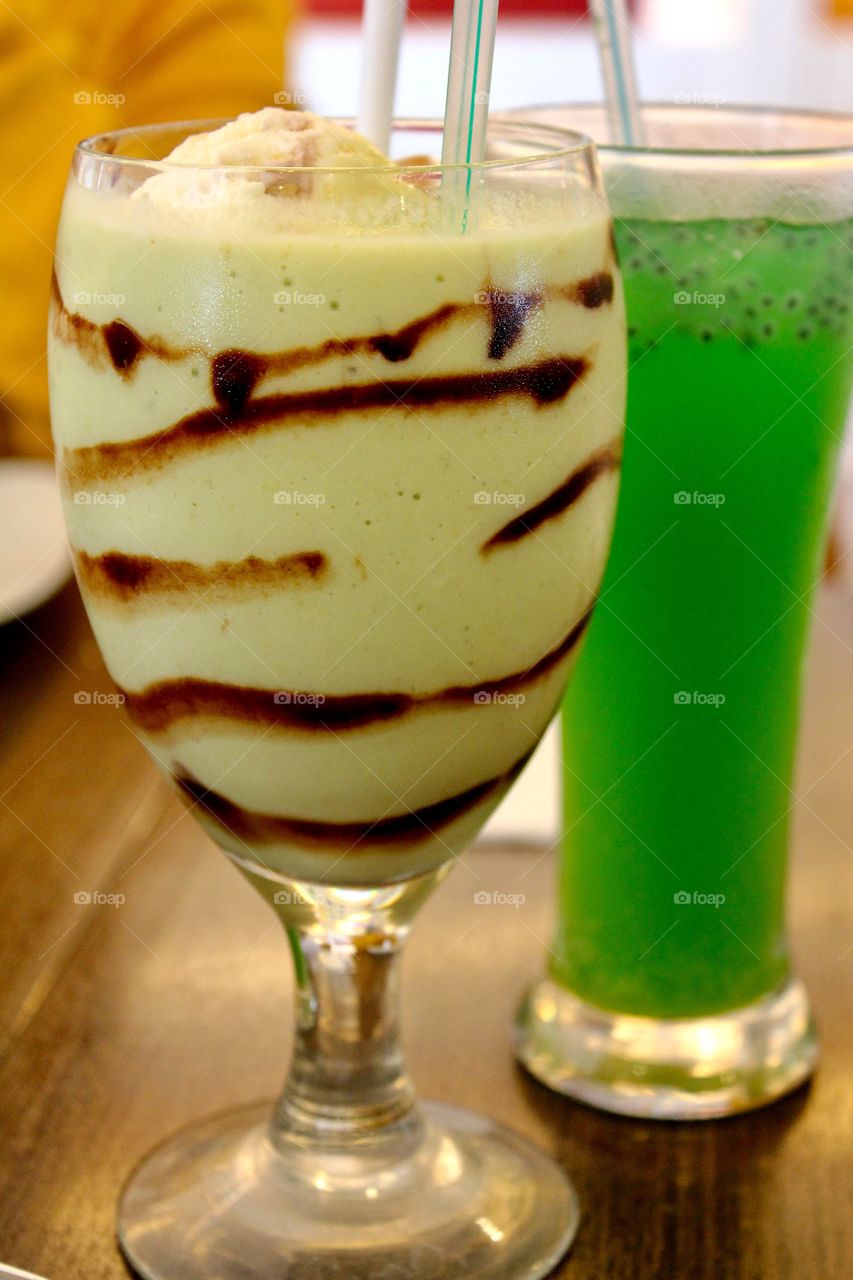 Indonesian avocado juice.
