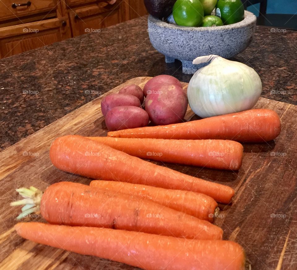 Vegetables in the kitchen 