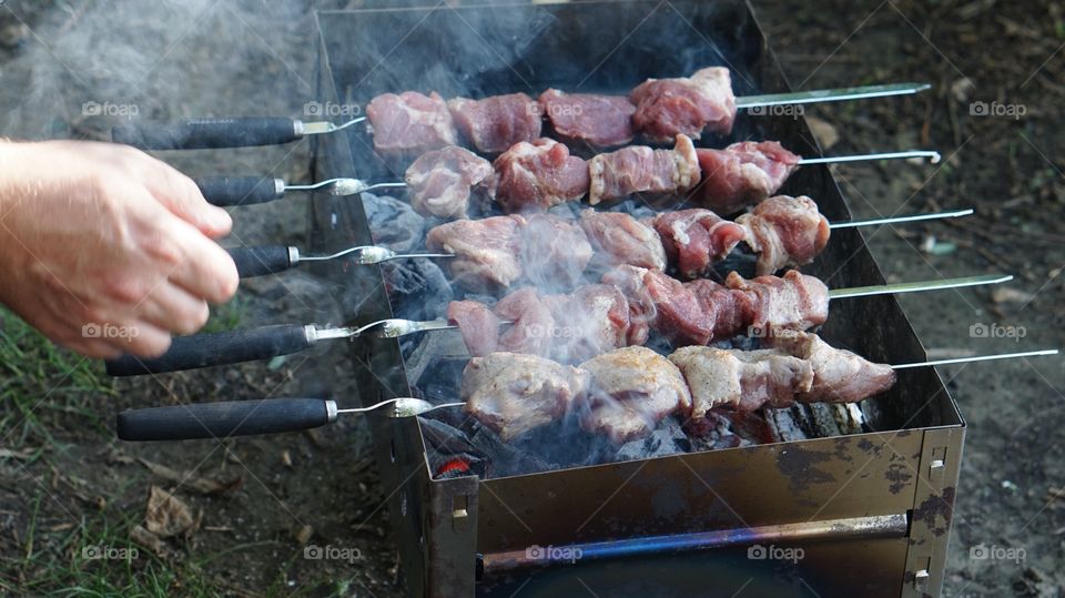 Chicken on skewer