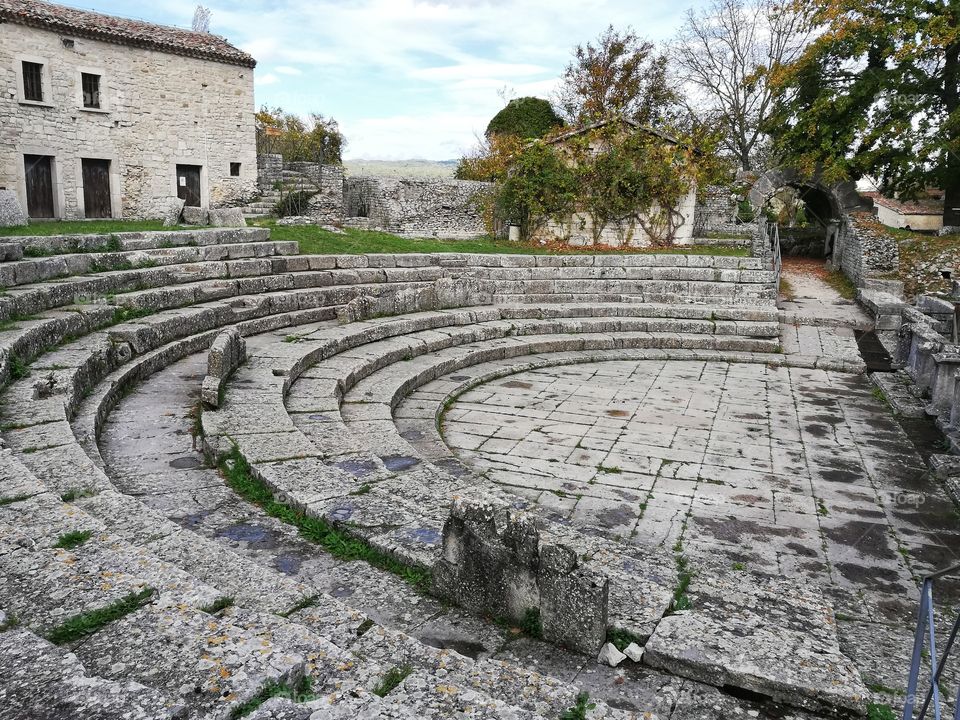 ancient Roman amphitheater of Sepino in Molise (Italy)