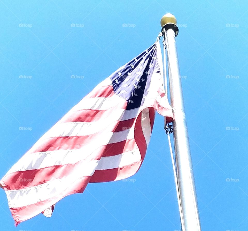 Flag, Wind, Flagpole, No Person, Poles