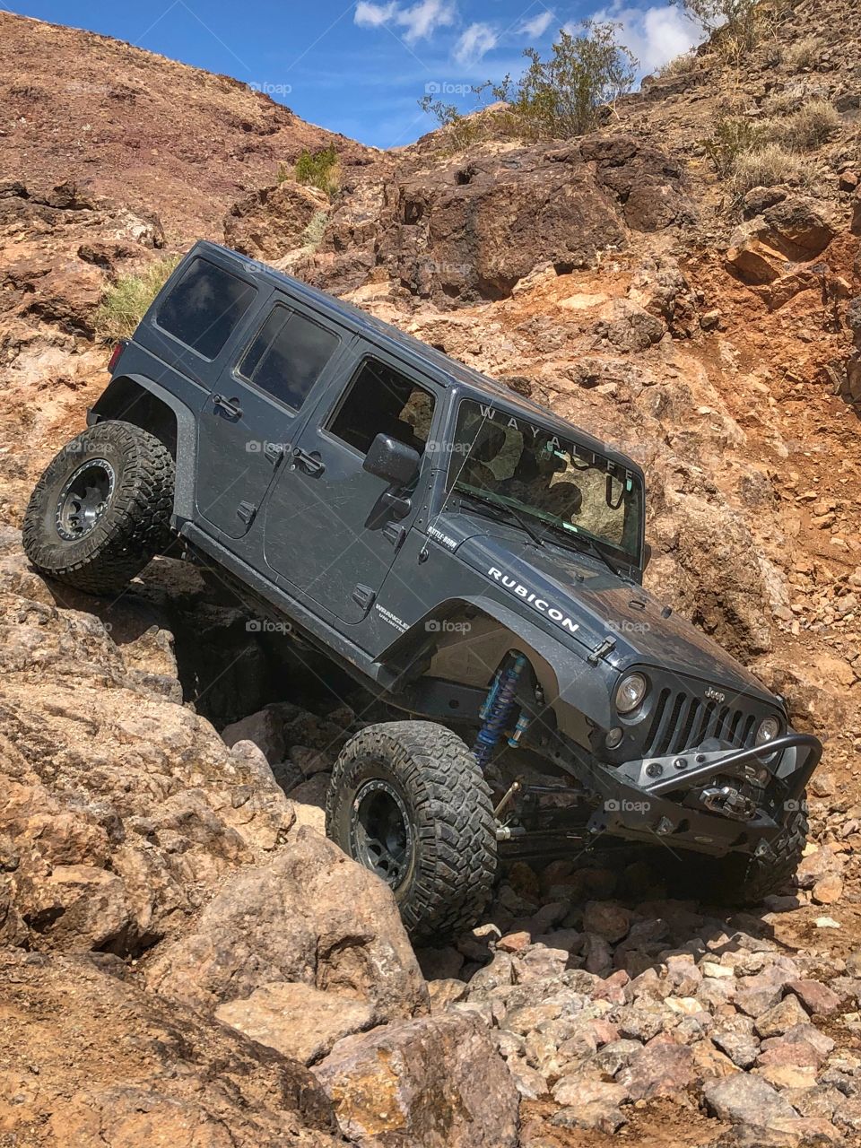 Rock crawling Jeep 