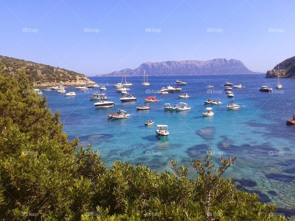 Ships sailing on sea