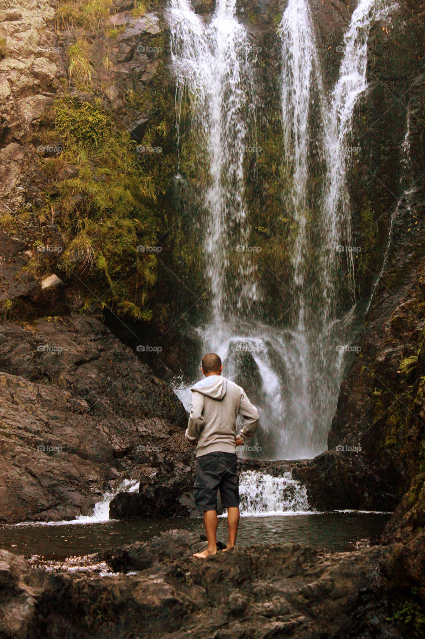 Exploring the falls