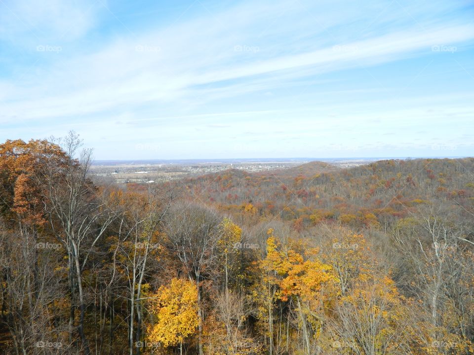 lookout at the end of autumn