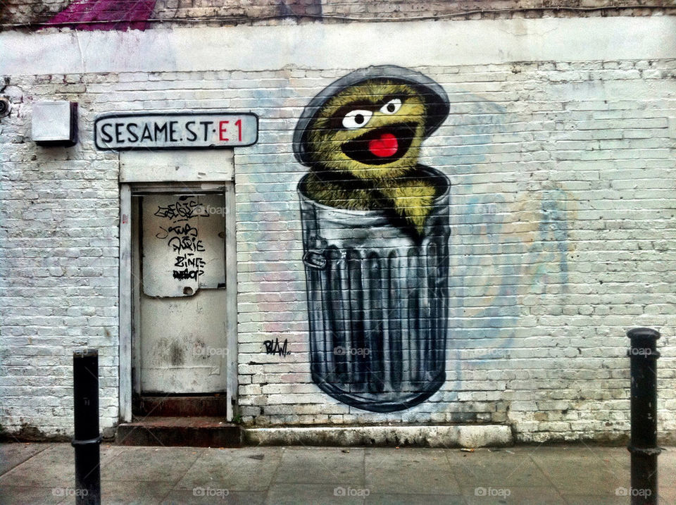 graffiti wall london painting by moosyphoto