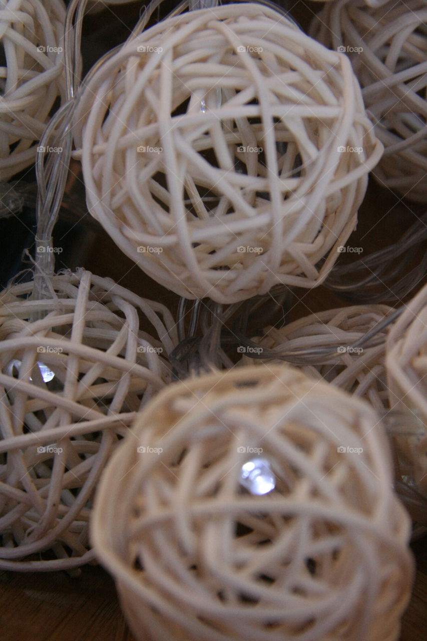 Ellipsis are all around us. These fairy lights are a delight with their bamboo balls encasing them