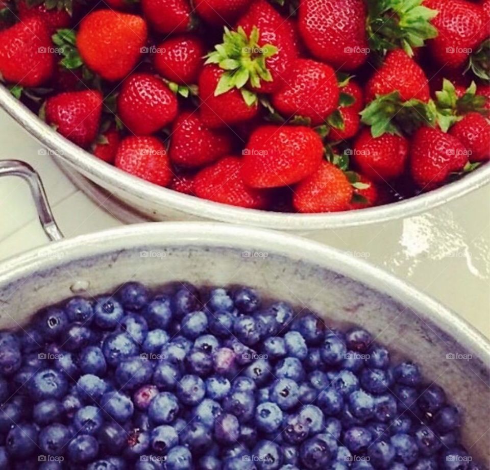 Strawberries & Blueberries