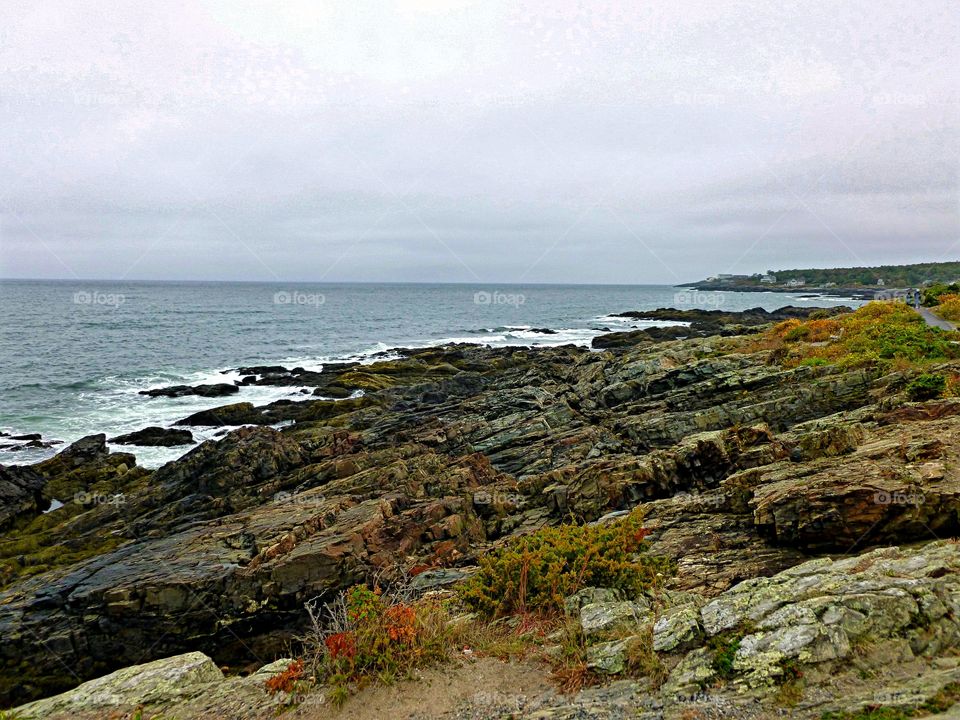 Walking along the rocky coastline in Early Autumn!