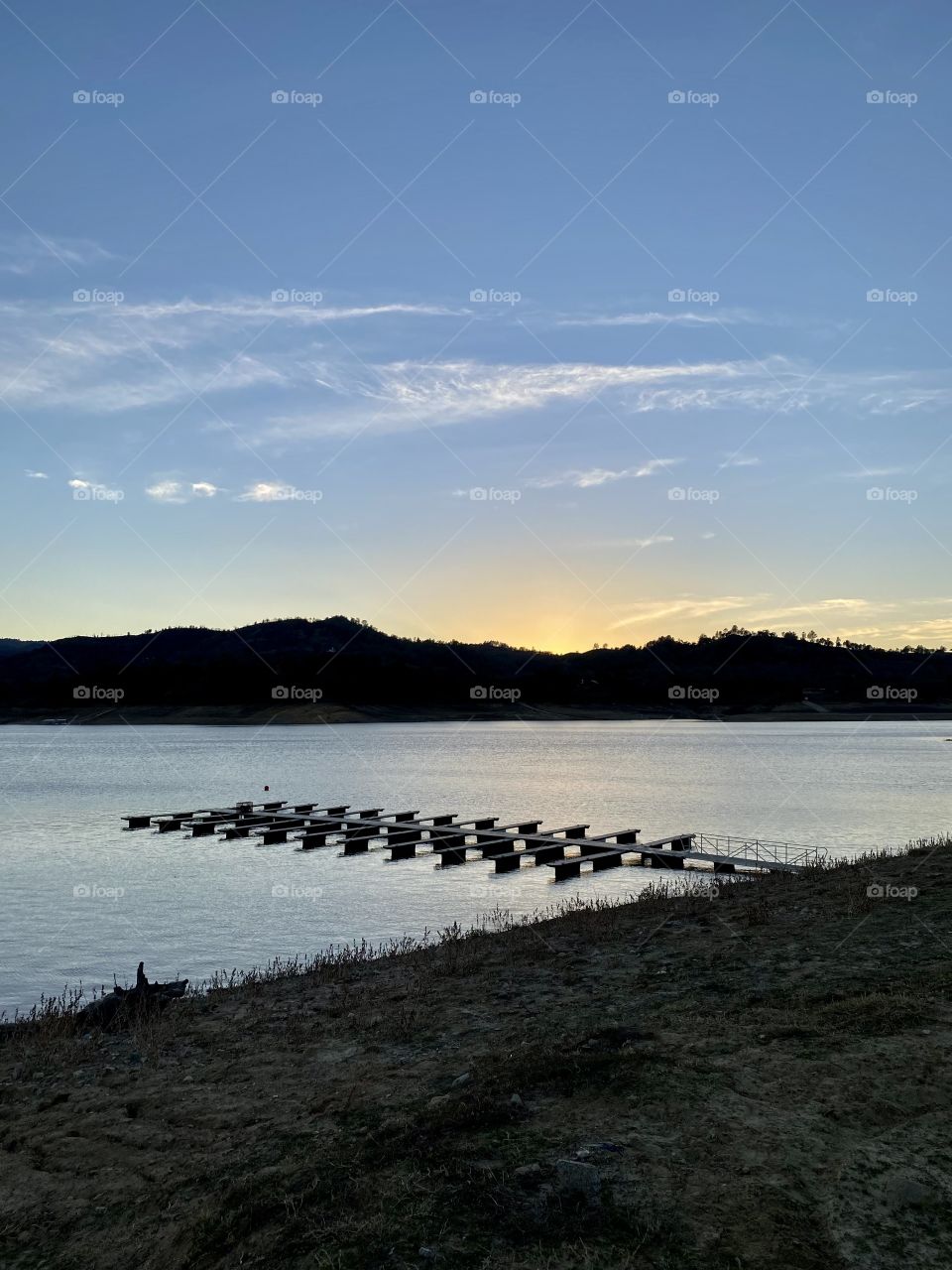 Sunset at Lake Nacimiento California 