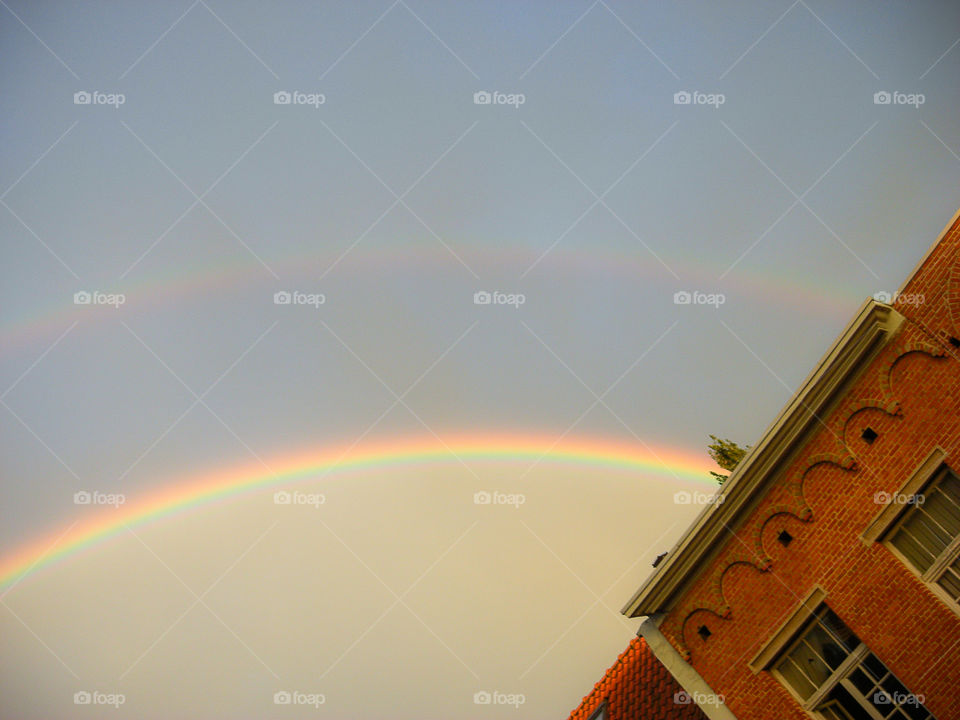 Rainbow in the city