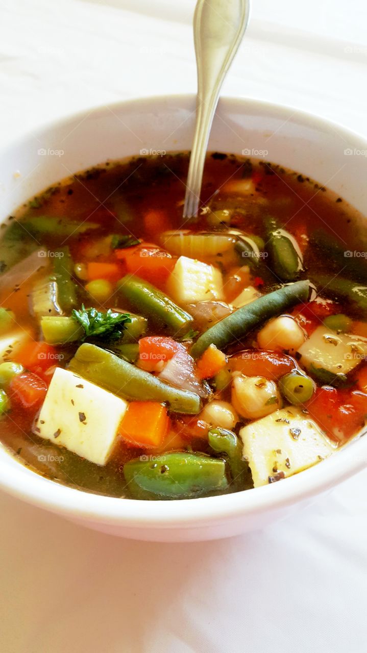 homemade veggie soup
