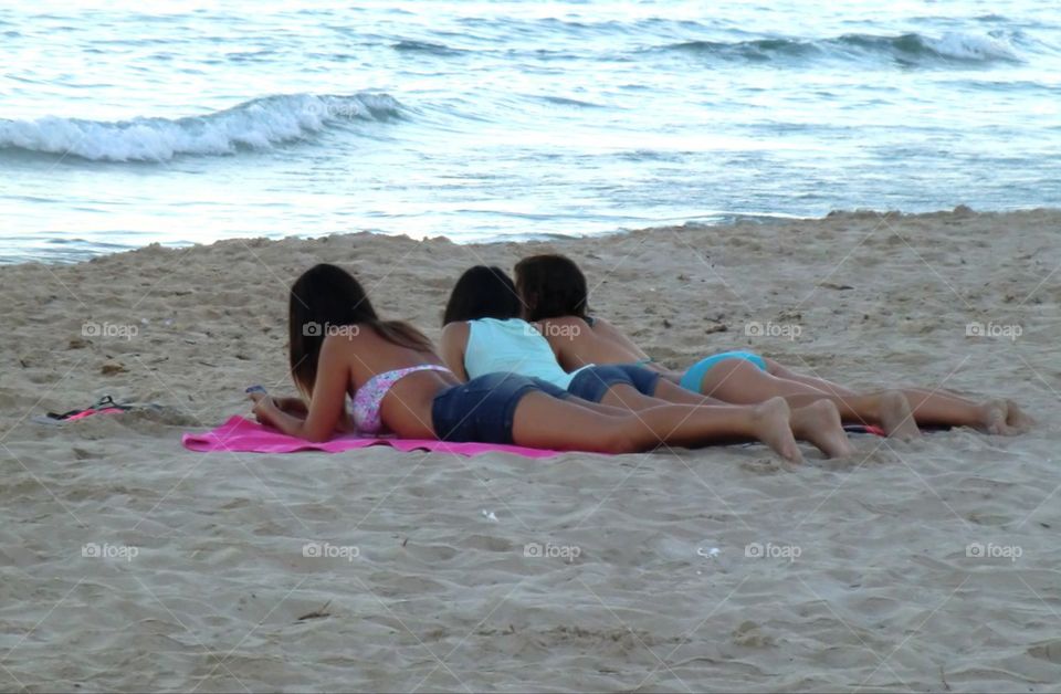 Friends on the beach